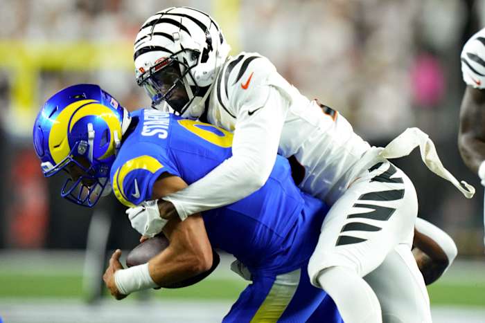 Rams QB Matthew Stafford Sacked by Bengals