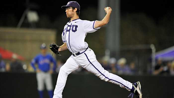Matt Purke pitches for TCU. (gofrogs.com)