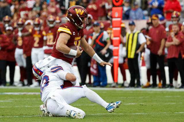 Sam Howell had a day to forget against the Buffalo Bills.