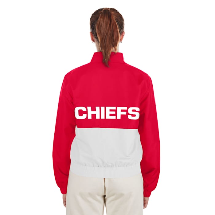 Kansas City Chiefs New Era Women's Color Block Full-Zip Windbreaker Jacket - $89.00