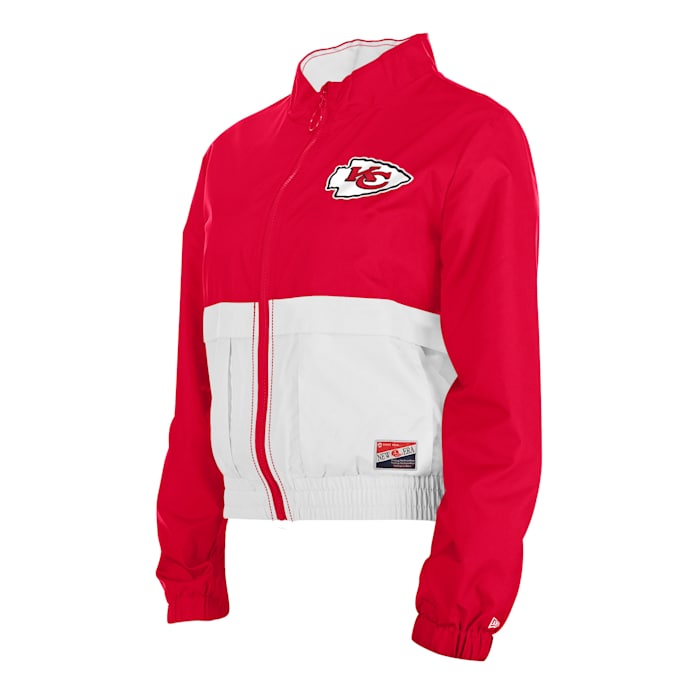 Kansas City Chiefs New Era Women's Color Block Full-Zip Windbreaker Jacket - $89.00