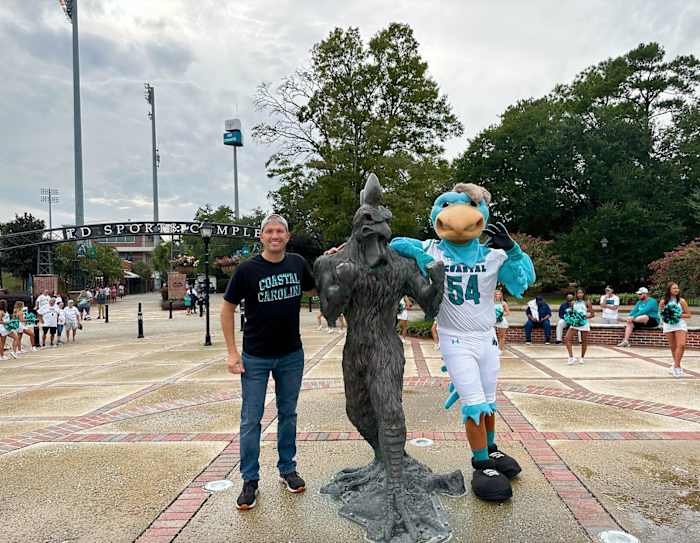 Andrew Bauhs of College Football Tour visited Coastal Carolina in Week 4. Brooks Stadium became No. 102 on his quest to experience game day at all 134 FBS venues.