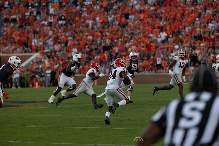 Malaki Starks interception vs Auburn 