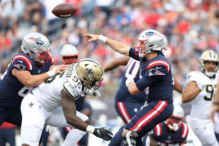 Mac Jones need to bounce back if the Patriots are to beat the Saints at home Sunday.