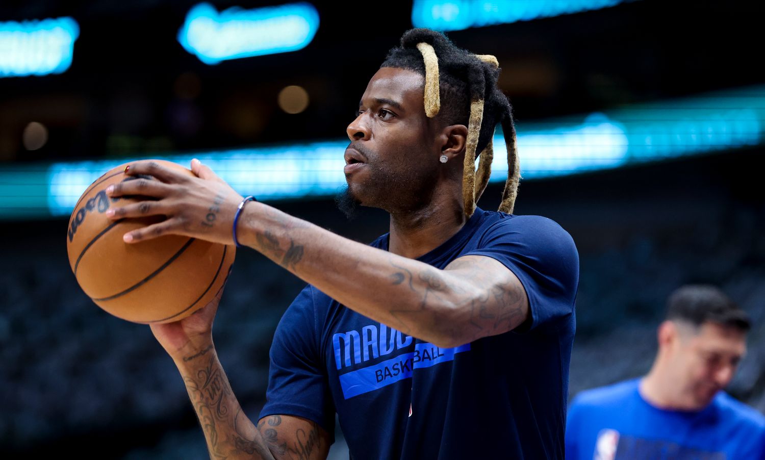 Mavericks forward Reggie Bullock, Mandatory Credit: Kevin Jairaj-USA TODAY Sports