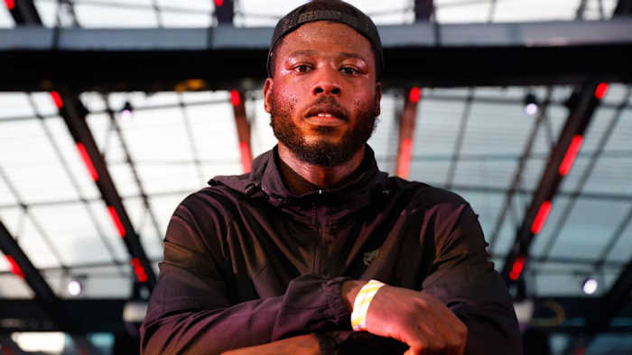 Isaac Chamberlain at a charity event  in East Croydon   on Oct 3, 2023, (Lawrence Lustig/BOXXER) TAKE OVER PRESSCONFERENCE,
BOX PARK CROYDON
LONDON;
PIC;LAWRENCE LUSTIG

ISAAC CHAMBERLAIN PERFORMS A PUBLIC WORKOUT IN PREPARATION FOR BEN SHALOMS BOXXER PROMOTION AT LONDONS O2 ARENA ON SATURDAY 21ST OCTOBER 