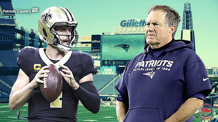 Derek Carr (L) and Bill Belichick