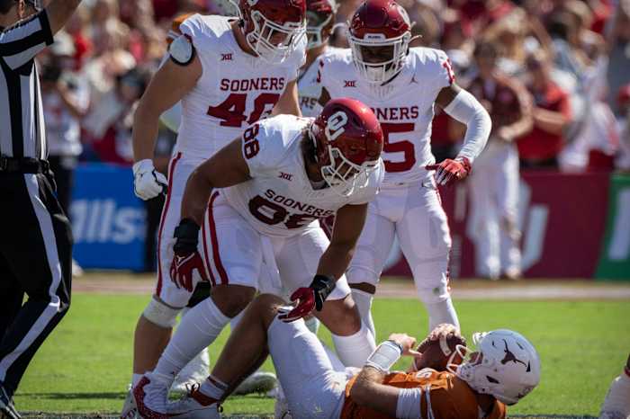 Quinn Ewers is sacked by the Oklahoma Sooners