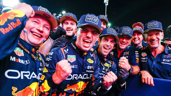 Max Verstappen - Christian Horner - Adrian Newey - Red Bull