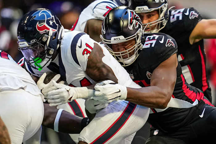 The Atlanta Falcons' defense came up big against the Houston Texans by limiting them to field goals on multiple drives.