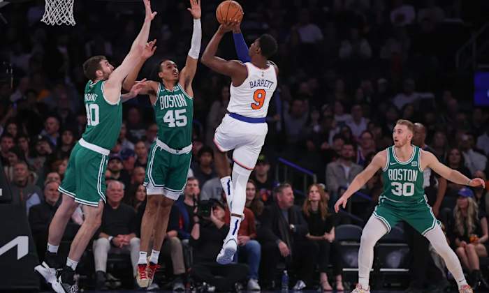 New York Knicks wing RJ Barrett will be entering his fifth NBA season when the 2023-24 season begins.