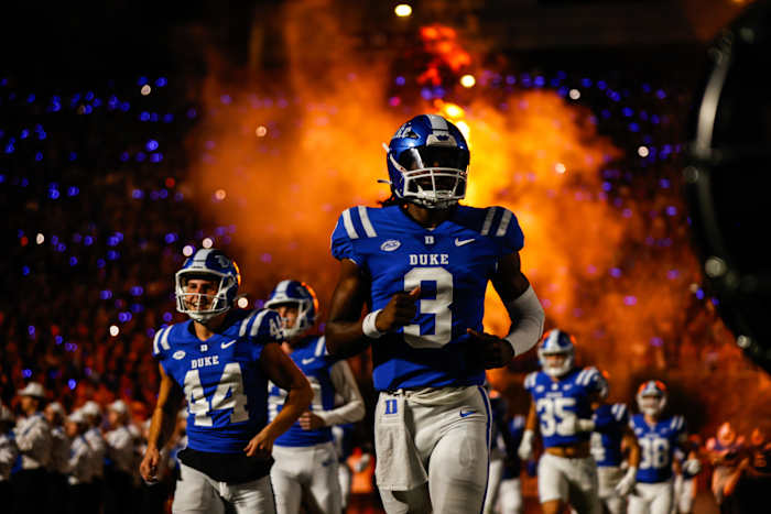 Duke football quarterback Henry Belin IV