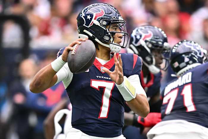 Texas quarterback C.J. Stroud has Houston at 3-3 after its win over New Orleans in Week 6.