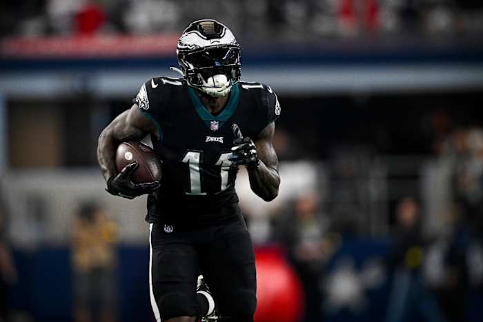 A.J. Brown of the Philadelphia Eagles is one of the NFL's elite receivers. 