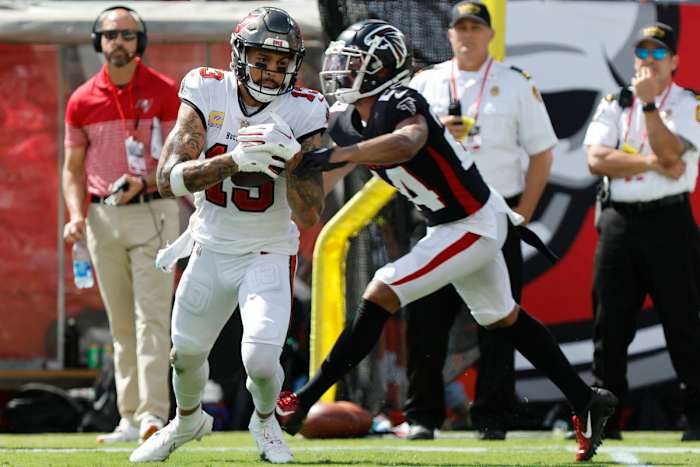 The Atlanta Falcons host the Tampa Bay Buccaneers