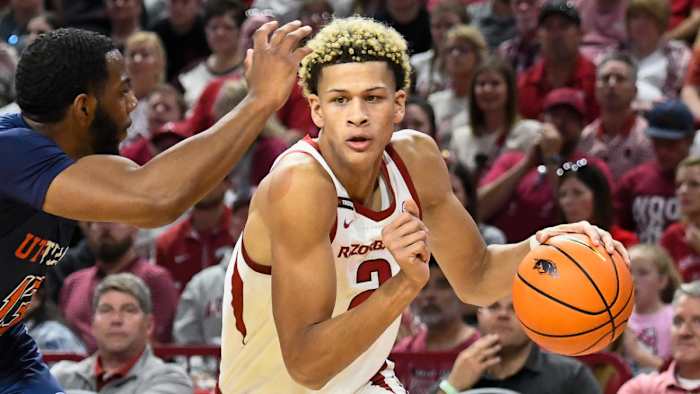 Razorbacks forward Trevon Brazile against UT-Tyler on Friday night