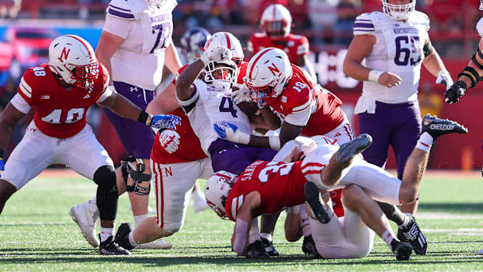 Defense 2023 Nebraska vs Northwestern football
