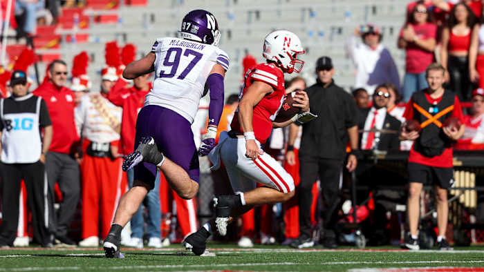 Haarberg Heinrich Haarberg 1 2023 Nebraska vs Northwestern football