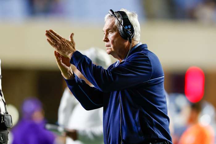 UNC football head coach Mack Brown