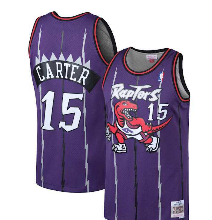 Vince Carter Toronto Raptors Mitchell & Ness Hardwood Classics Swingman Jersey - $98.54 with code: TREAT