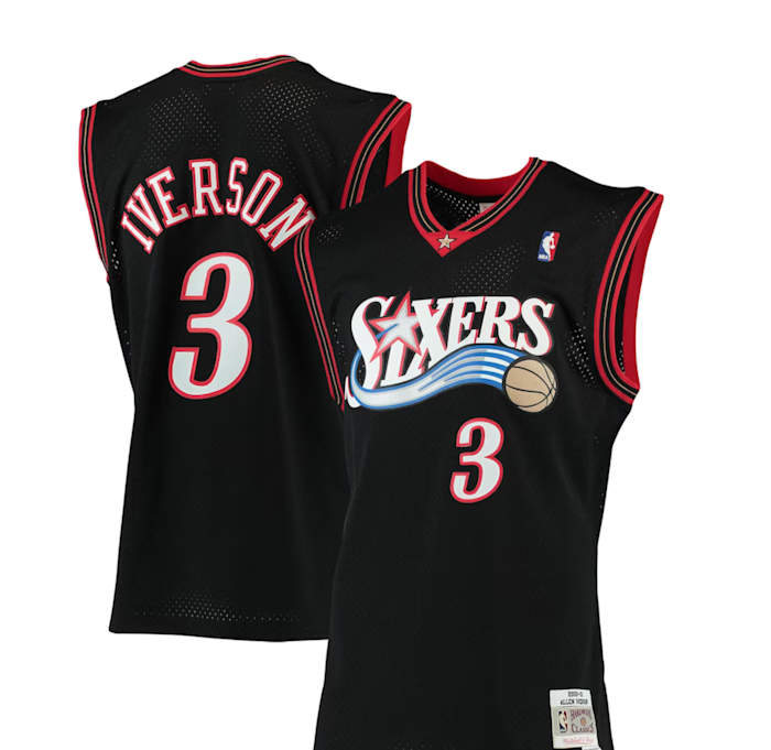 Allen Iverson Philadelphia 76ers Mitchell & Ness Hardwood Classics Swingman Jersey - $98.54 with code: TREAT