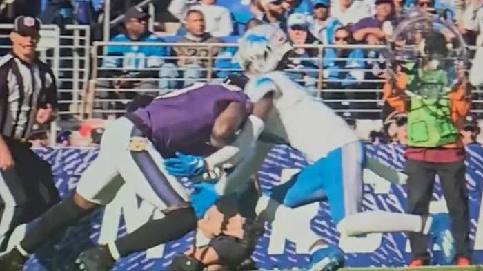 Odell Beckham Jr. initiated helmet-to-helmet contact with Lions safety Kerby Joseph on Oct. 22.