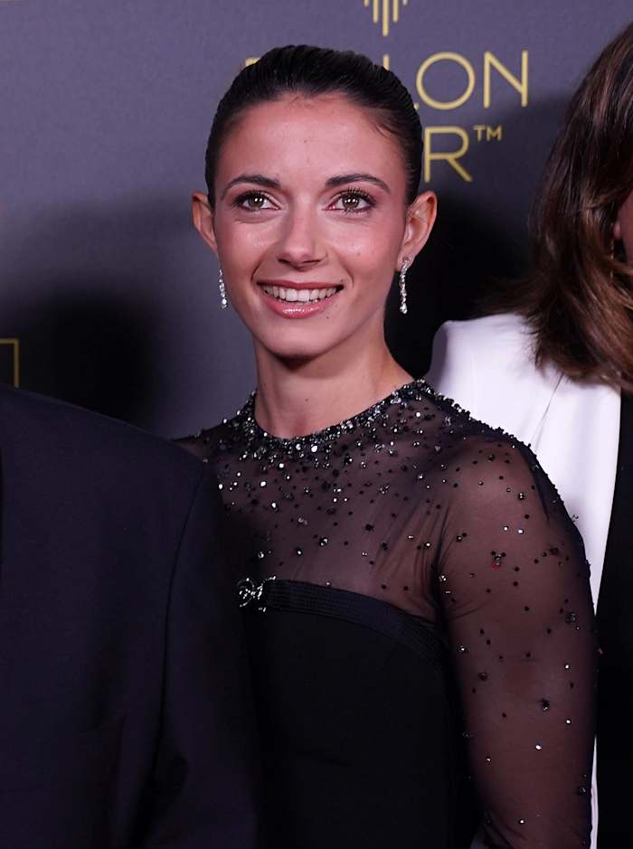 Aitana Bonmati pictured at the 2023 Ballon d'Or awards ceremony in Paris