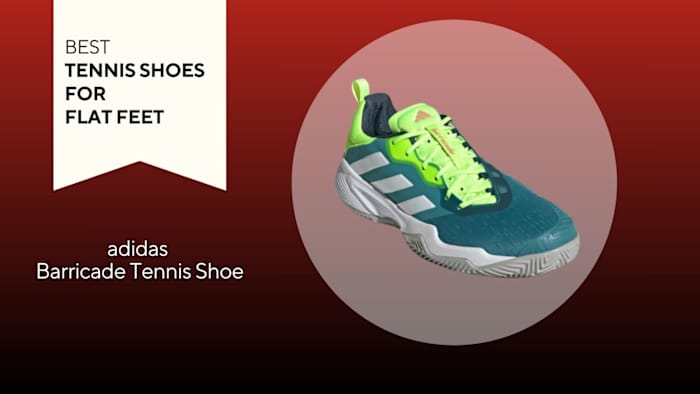 adidas Barricade shoes for flat feet