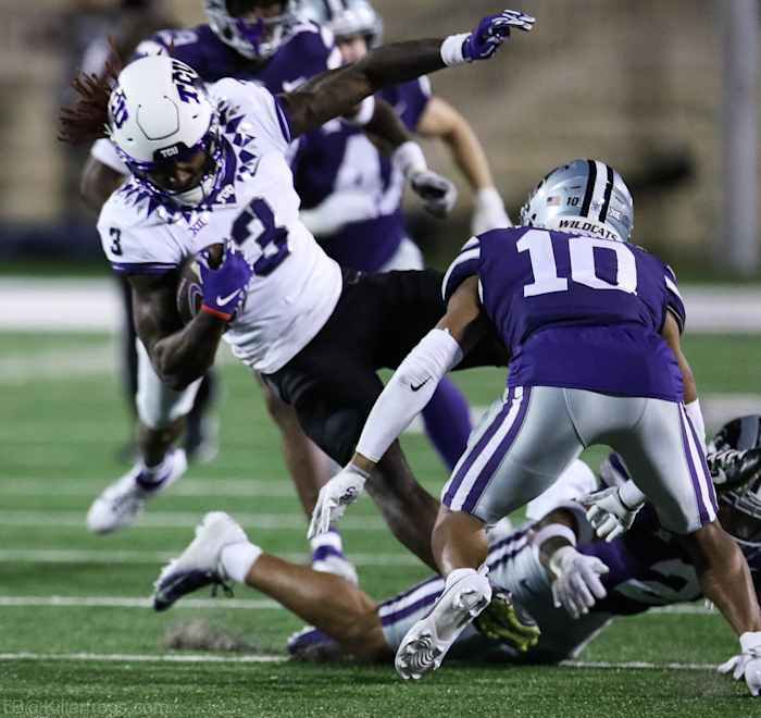 TCU wide receiver Savion Williams against Kansas State