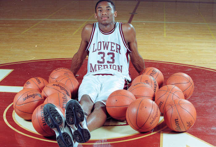 Lower Merion High School senior Kobe Bryant 