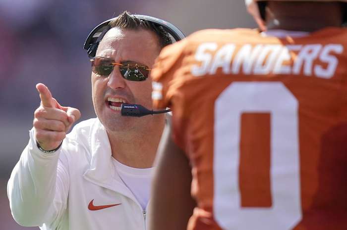 Texas Longhorns head coach Steve Sarkisian 