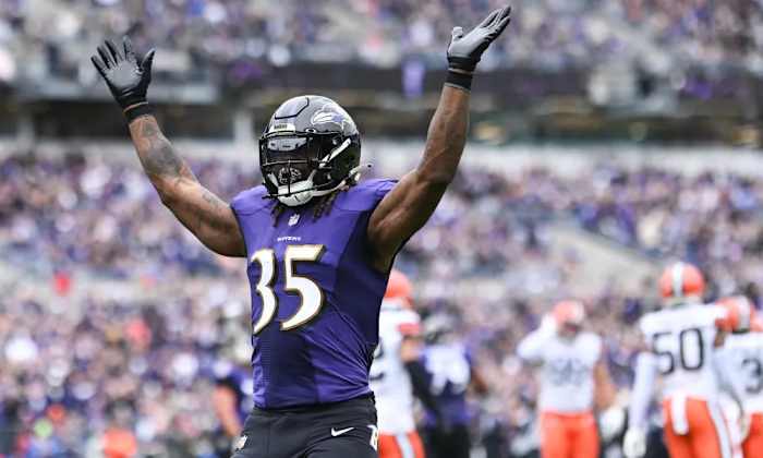 Gus Edwards is the Baltimore Ravens starting running back after J.K. Dobbins tore his Achilles in Week 1.