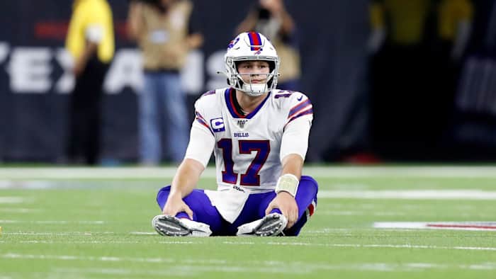 Josh Allen and the Bills have fallen from Super Bowl favorites to out of the Top 10 in the NFL power rankings.
