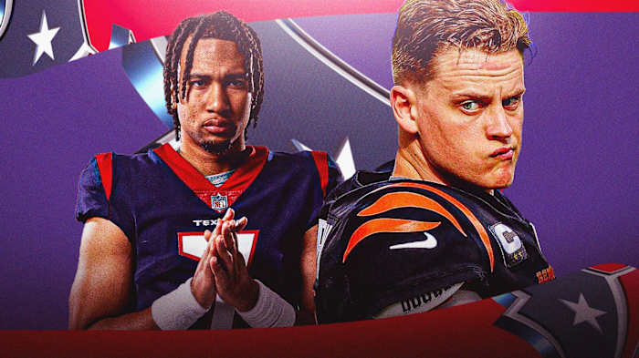 CJ Stroud (L) and Joe Burrow