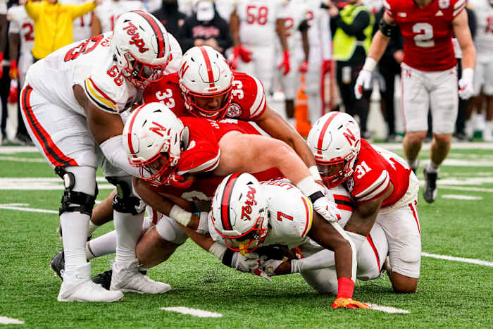 4th down stop 3Q 2023 Nebraska vs Maryland football USATSI_21873904