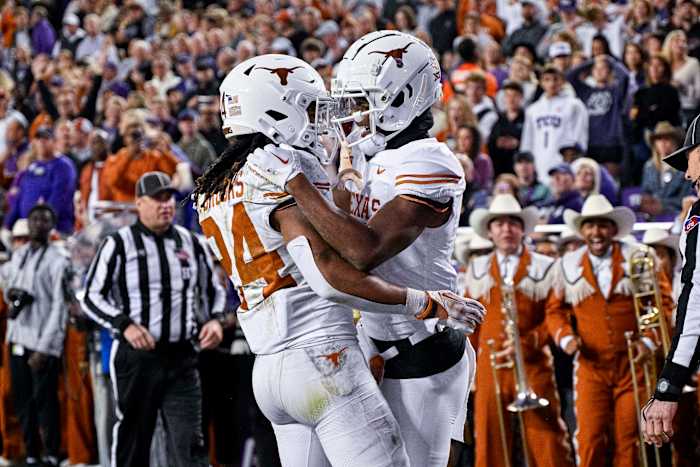 Texas running back Jonathon Brooks and receiver Adonai Mitchell
