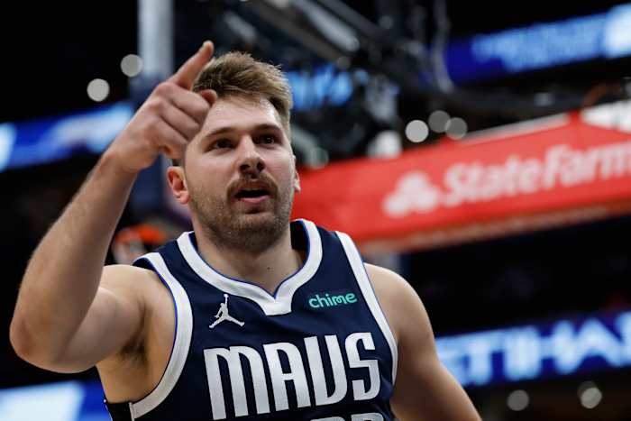 Dallas Mavericks superstar Luka Doncic against the Washington Wizards.