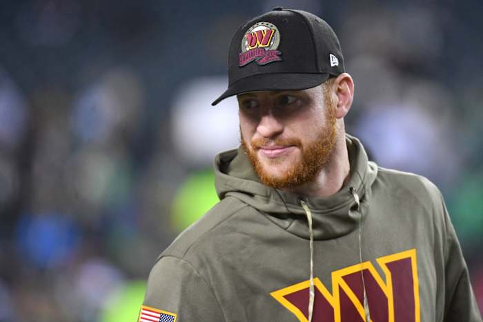 Quarterback Carson Wentz has signed with the Los Angeles Rams.