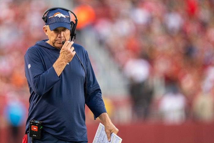Denver Broncos head coach Sean Payton during the third quarter against the San Francisco 49ers at Levi's Stadium.