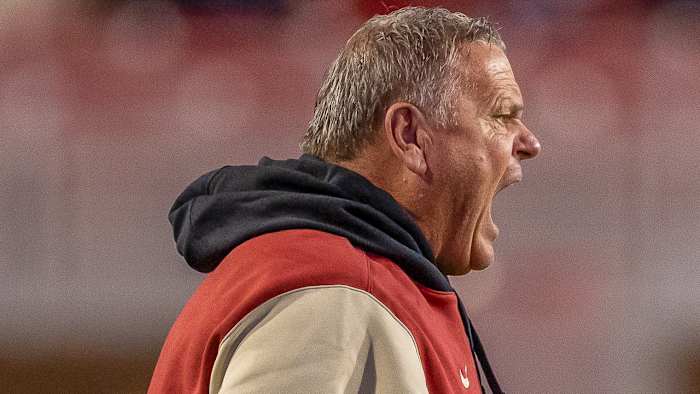 Razorbacks coach Sam Pittman against Florida International on Saturday