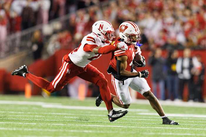 Will Pauling and Marques Buford Jr. Q3 2023 Nebraska vs Wisconsin football USATSI_21932422