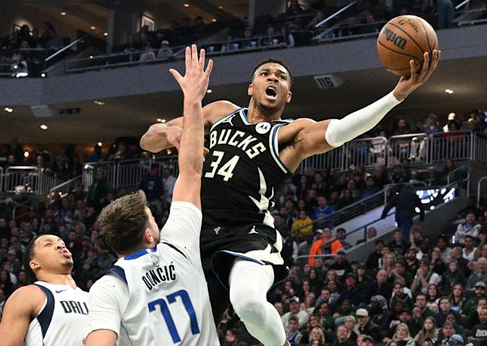 Giannis Antetokounmpo, Milwaukee Bucks, Luka Doncic, Dallas Mavericks