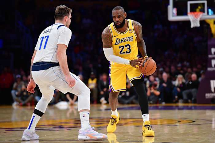 LeBron James, Los Angeles Lakers, Dallas Mavericks, Luka Doncic