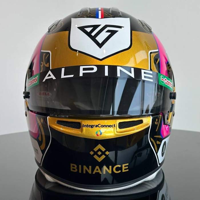Pierre Gasly Abu Dhabi GP Helmet - Binance