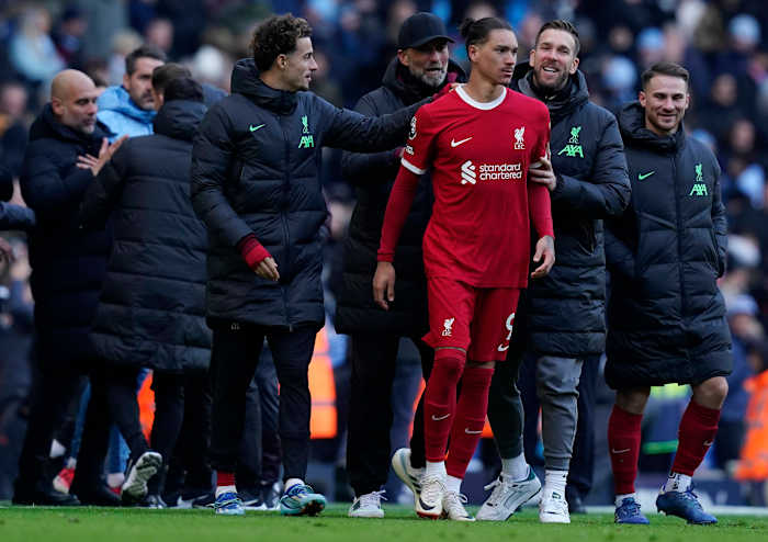 Darwin Núñez y Pep Guardiola tuvieron una fuerte discusión 