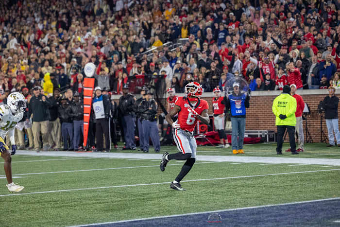 WR, Dominic Lovett Catches a TD Vs Georgia Tech - Photo: Brooks Austin