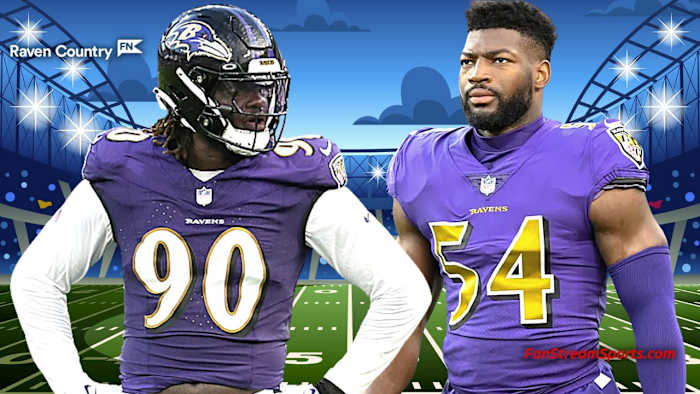 David Ojabo (L) and Tyus Bowser