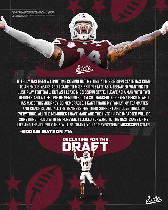 Linebacker Nathaniel Watson declares for NFL Draft via X