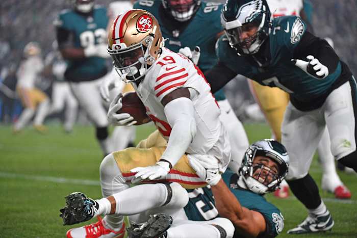 Deebo Samuel and the San Francisco 49ers crushed the Philadelphia Eagles in Week 13.
