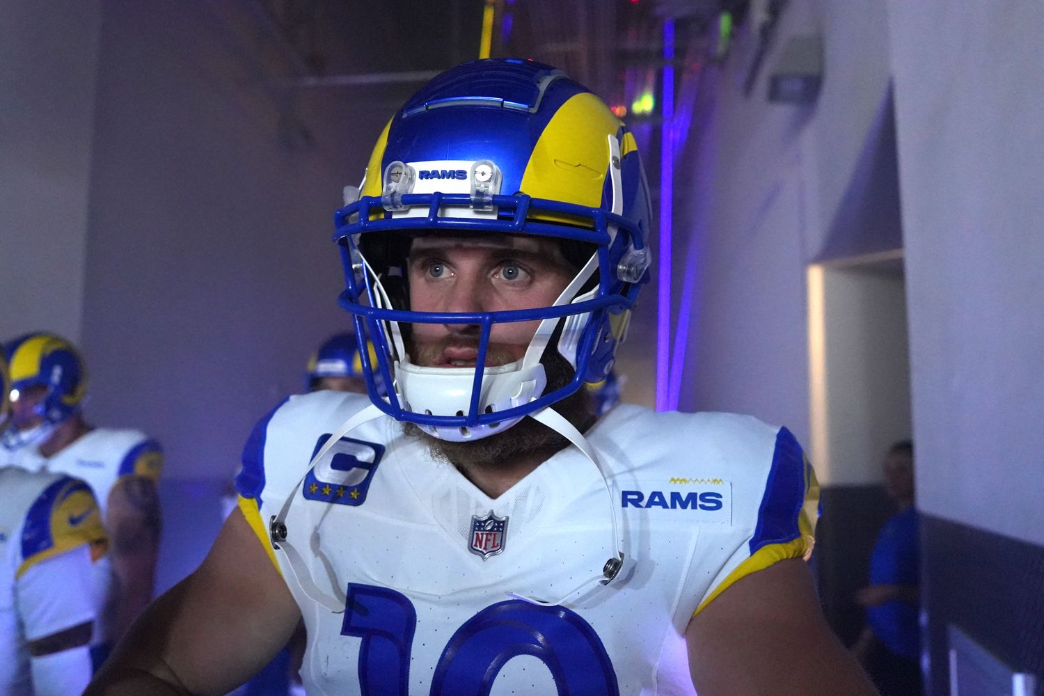 Receiver Cooper Kupp and the Los Angeles Rams will wear their white jerseys against the Baltimore Ravens in Week 14.